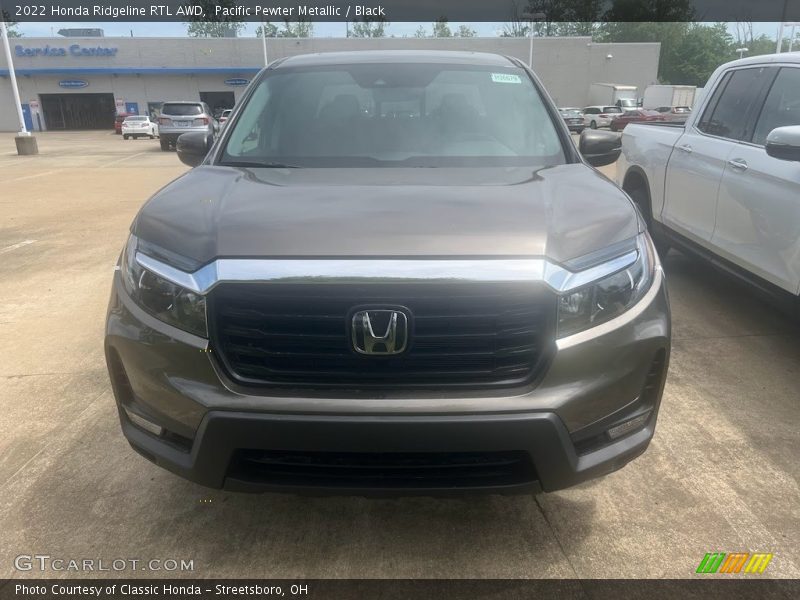 Pacific Pewter Metallic / Black 2022 Honda Ridgeline RTL AWD