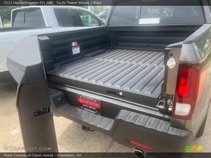 Pacific Pewter Metallic / Black 2022 Honda Ridgeline RTL AWD