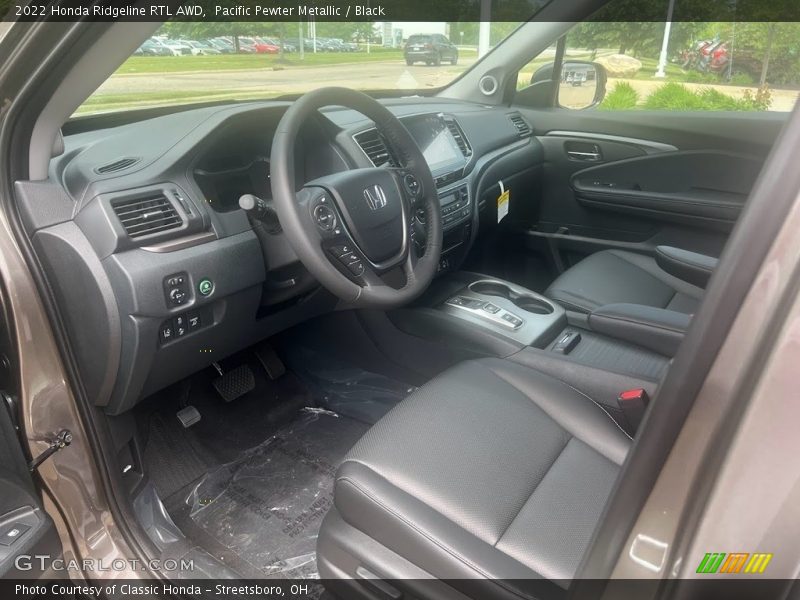 Pacific Pewter Metallic / Black 2022 Honda Ridgeline RTL AWD