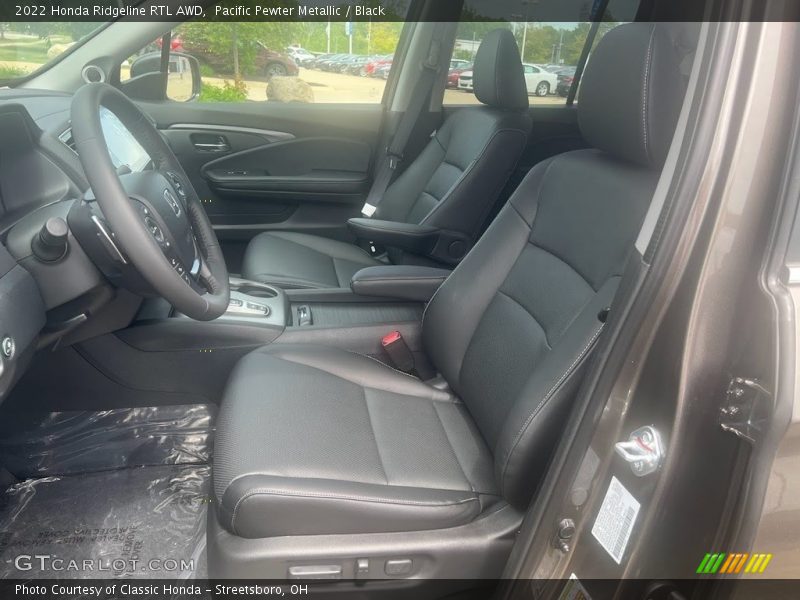 Pacific Pewter Metallic / Black 2022 Honda Ridgeline RTL AWD