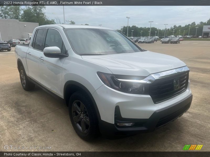 Platinum White Pearl / Black 2022 Honda Ridgeline RTL-E AWD
