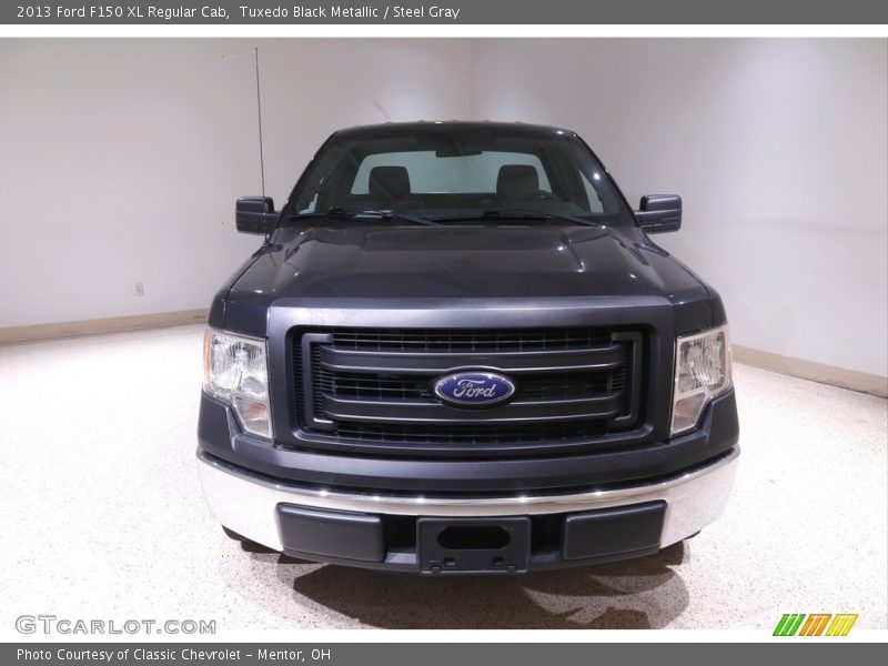 Tuxedo Black Metallic / Steel Gray 2013 Ford F150 XL Regular Cab