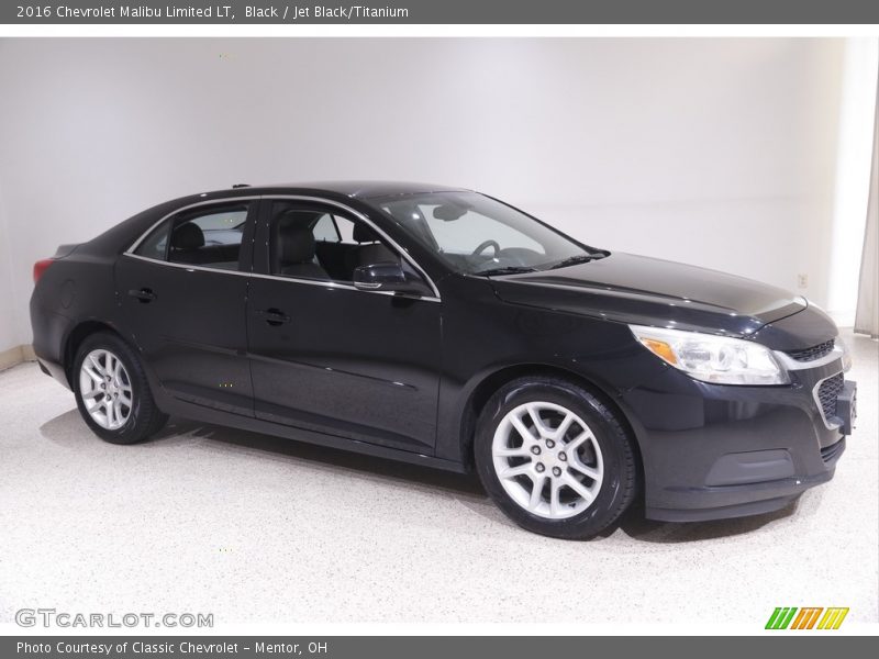 Black / Jet Black/Titanium 2016 Chevrolet Malibu Limited LT