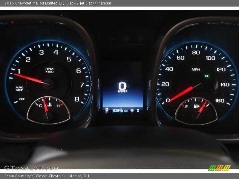 Black / Jet Black/Titanium 2016 Chevrolet Malibu Limited LT