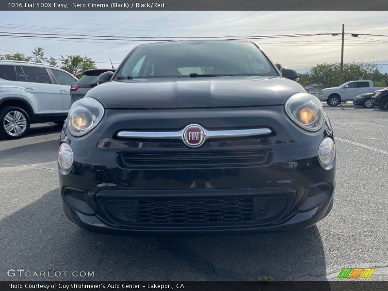 Nero Cinema (Black) / Black/Red 2016 Fiat 500X Easy