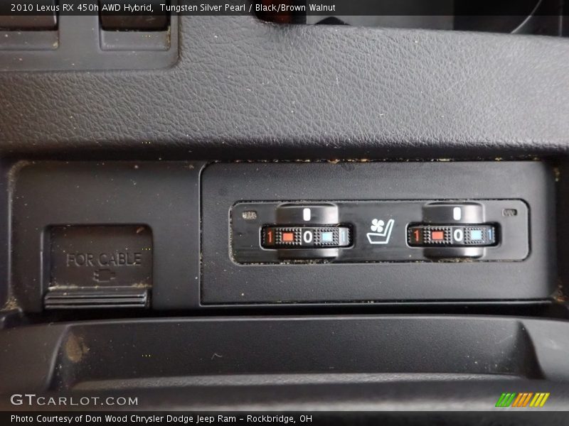 Tungsten Silver Pearl / Black/Brown Walnut 2010 Lexus RX 450h AWD Hybrid