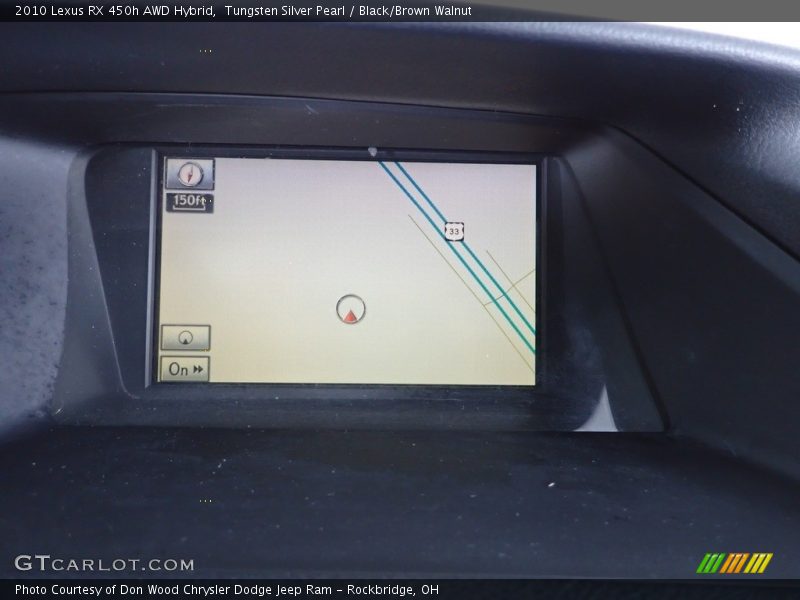 Tungsten Silver Pearl / Black/Brown Walnut 2010 Lexus RX 450h AWD Hybrid