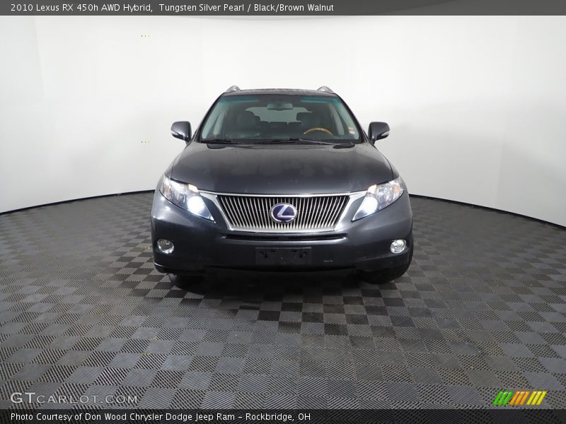 Tungsten Silver Pearl / Black/Brown Walnut 2010 Lexus RX 450h AWD Hybrid