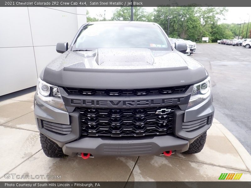 Satin Steel Metallic / Jet Black 2021 Chevrolet Colorado ZR2 Crew Cab 4x4