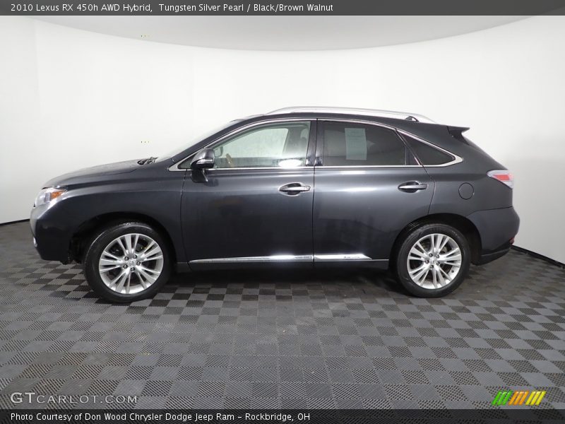 Tungsten Silver Pearl / Black/Brown Walnut 2010 Lexus RX 450h AWD Hybrid