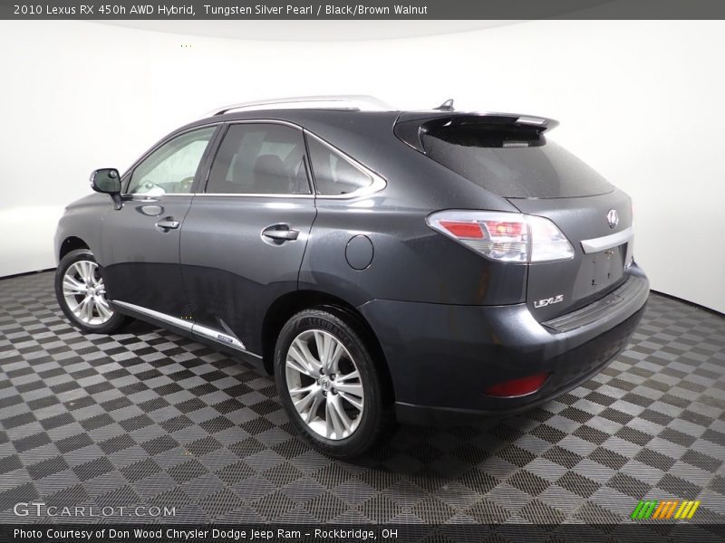 Tungsten Silver Pearl / Black/Brown Walnut 2010 Lexus RX 450h AWD Hybrid