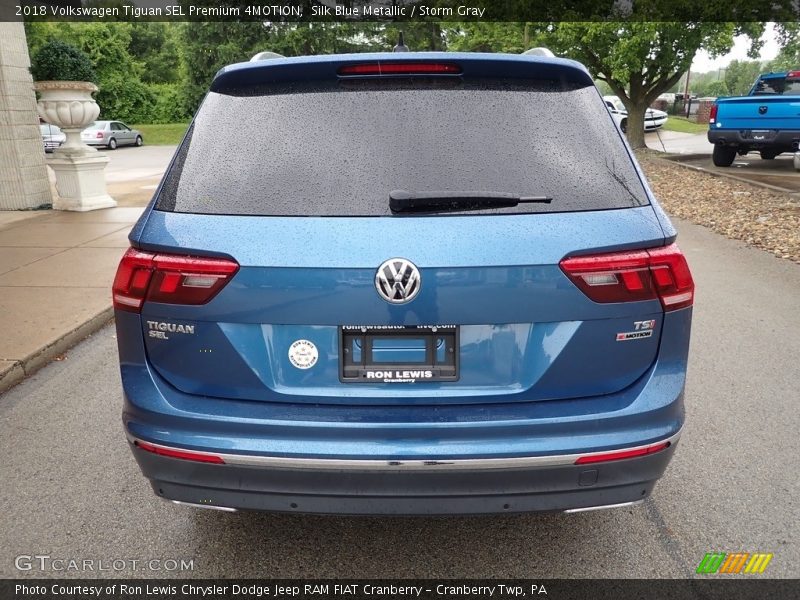 Silk Blue Metallic / Storm Gray 2018 Volkswagen Tiguan SEL Premium 4MOTION