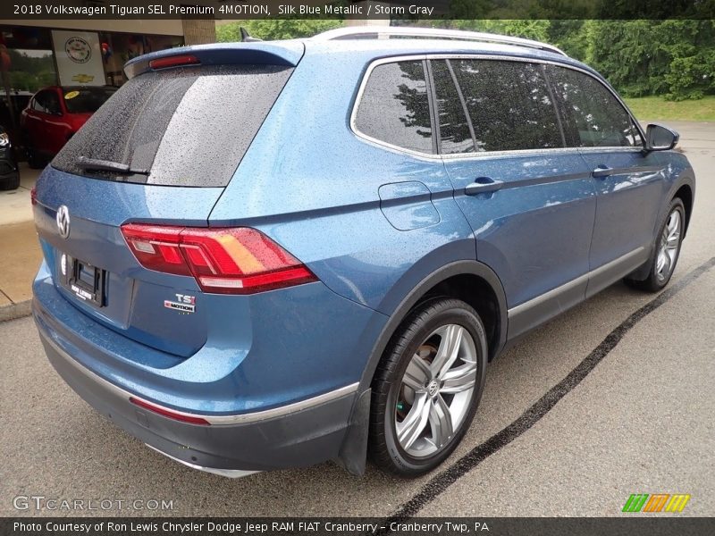 Silk Blue Metallic / Storm Gray 2018 Volkswagen Tiguan SEL Premium 4MOTION