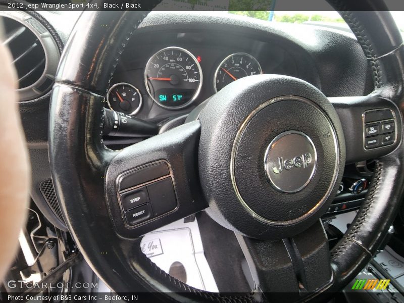 Black / Black 2012 Jeep Wrangler Sport 4x4