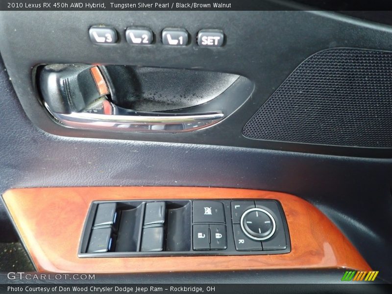 Tungsten Silver Pearl / Black/Brown Walnut 2010 Lexus RX 450h AWD Hybrid