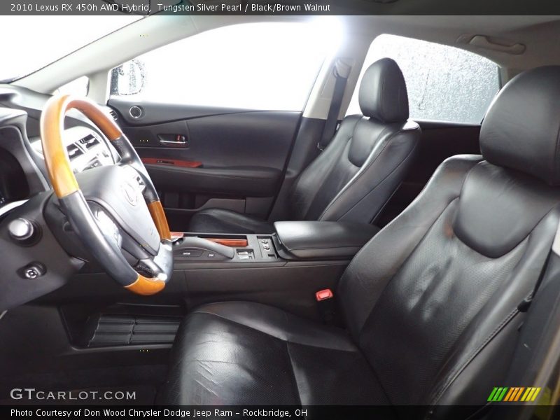 Tungsten Silver Pearl / Black/Brown Walnut 2010 Lexus RX 450h AWD Hybrid