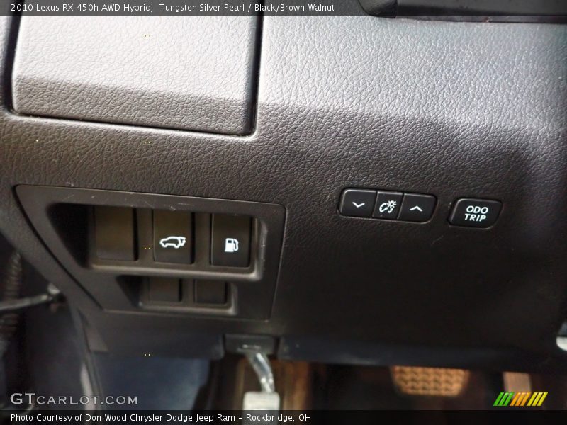 Tungsten Silver Pearl / Black/Brown Walnut 2010 Lexus RX 450h AWD Hybrid