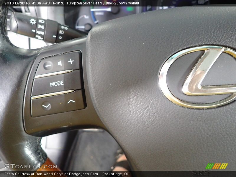Tungsten Silver Pearl / Black/Brown Walnut 2010 Lexus RX 450h AWD Hybrid