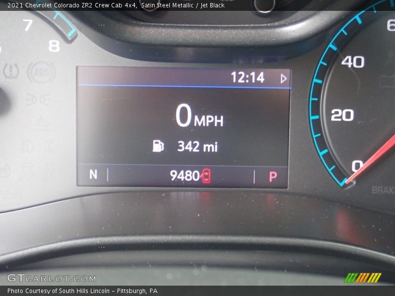 Satin Steel Metallic / Jet Black 2021 Chevrolet Colorado ZR2 Crew Cab 4x4