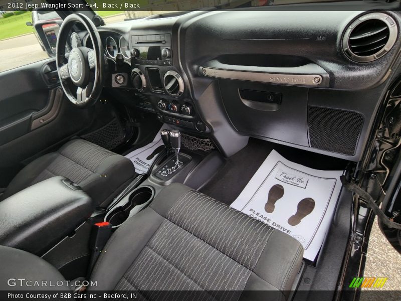 Black / Black 2012 Jeep Wrangler Sport 4x4