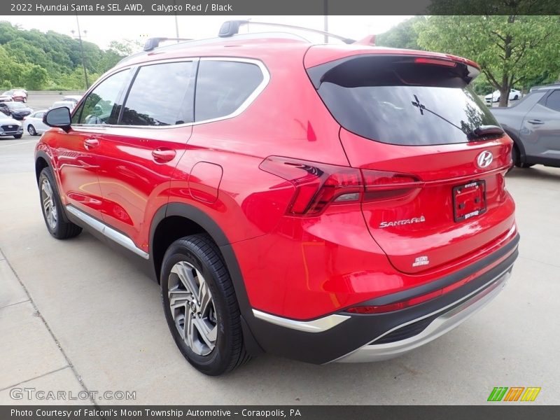 Calypso Red / Black 2022 Hyundai Santa Fe SEL AWD