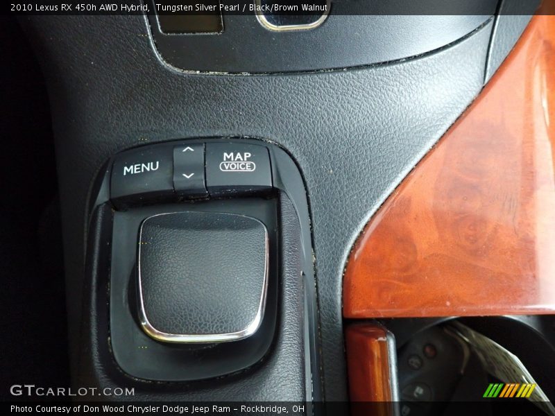 Tungsten Silver Pearl / Black/Brown Walnut 2010 Lexus RX 450h AWD Hybrid