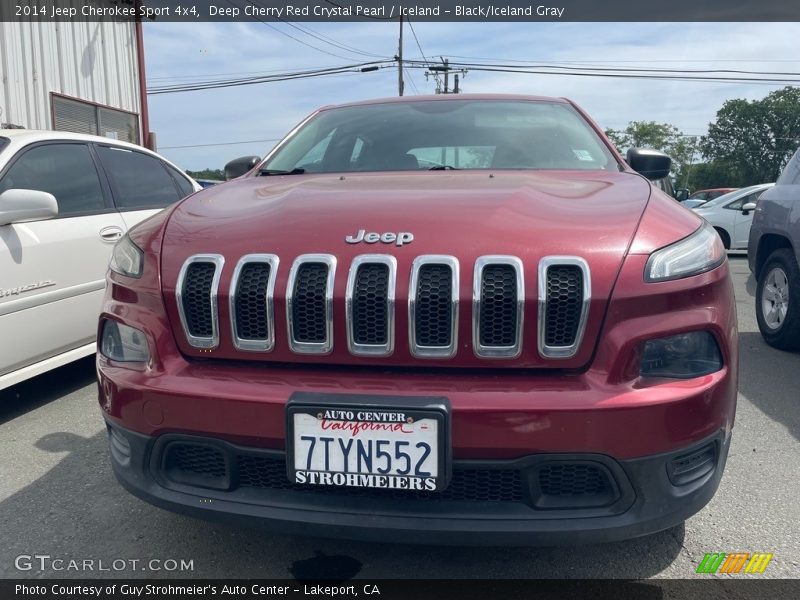 Deep Cherry Red Crystal Pearl / Iceland - Black/Iceland Gray 2014 Jeep Cherokee Sport 4x4