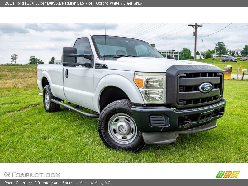 Oxford White / Steel Gray 2011 Ford F250 Super Duty XL Regular Cab 4x4
