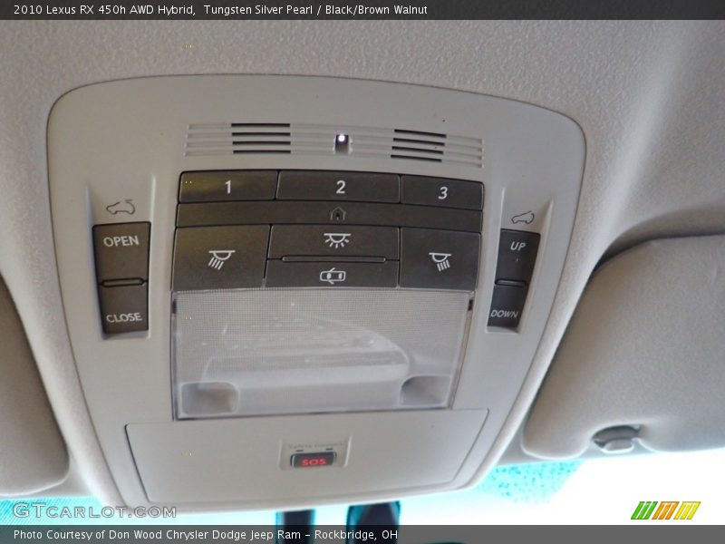 Tungsten Silver Pearl / Black/Brown Walnut 2010 Lexus RX 450h AWD Hybrid