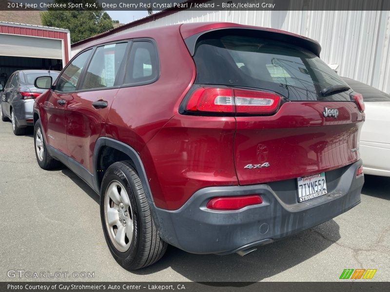 Deep Cherry Red Crystal Pearl / Iceland - Black/Iceland Gray 2014 Jeep Cherokee Sport 4x4