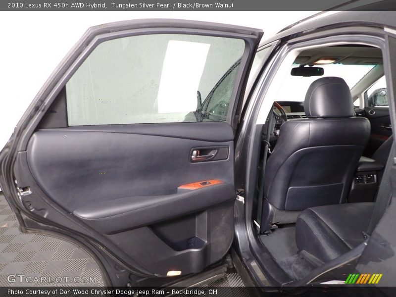 Tungsten Silver Pearl / Black/Brown Walnut 2010 Lexus RX 450h AWD Hybrid