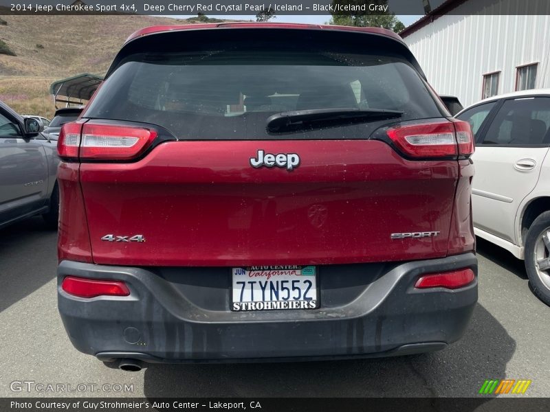 Deep Cherry Red Crystal Pearl / Iceland - Black/Iceland Gray 2014 Jeep Cherokee Sport 4x4