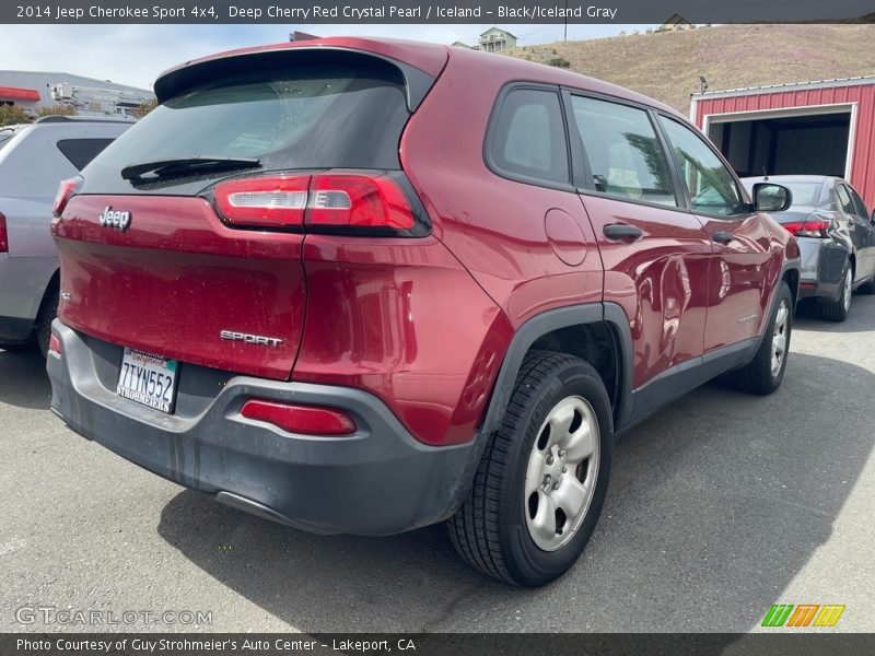 Deep Cherry Red Crystal Pearl / Iceland - Black/Iceland Gray 2014 Jeep Cherokee Sport 4x4
