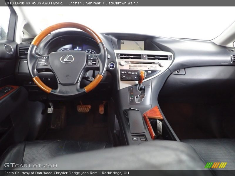Tungsten Silver Pearl / Black/Brown Walnut 2010 Lexus RX 450h AWD Hybrid