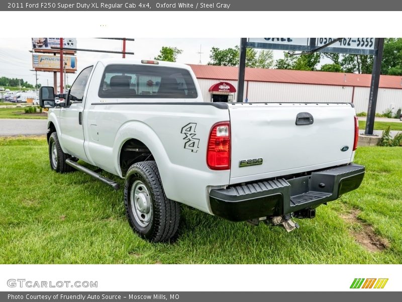 Oxford White / Steel Gray 2011 Ford F250 Super Duty XL Regular Cab 4x4