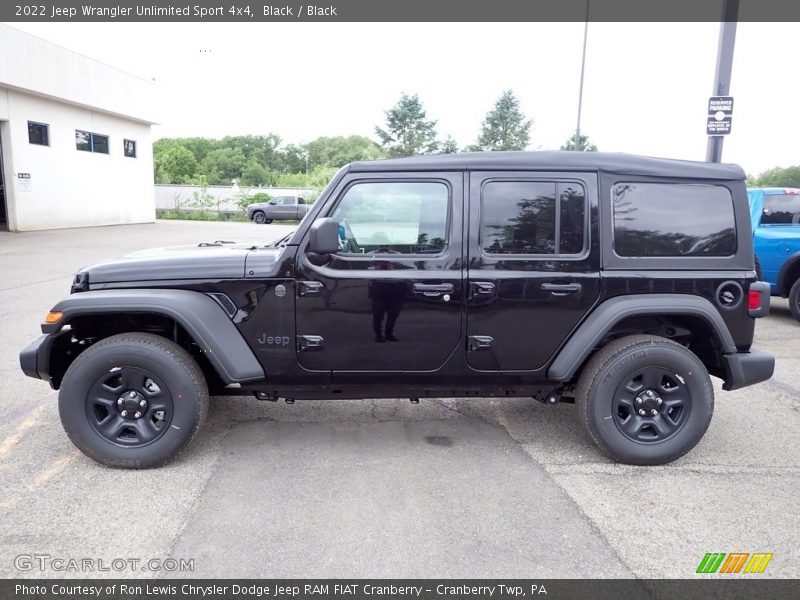 Black / Black 2022 Jeep Wrangler Unlimited Sport 4x4