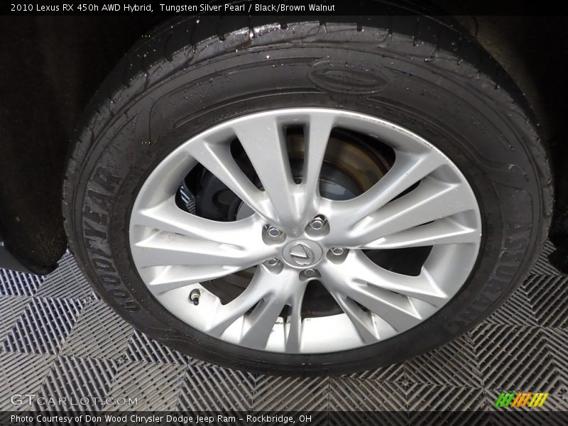Tungsten Silver Pearl / Black/Brown Walnut 2010 Lexus RX 450h AWD Hybrid
