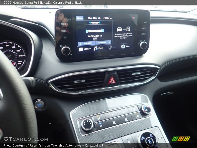 Calypso Red / Black 2022 Hyundai Santa Fe SEL AWD