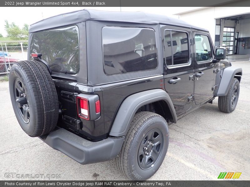 Black / Black 2022 Jeep Wrangler Unlimited Sport 4x4
