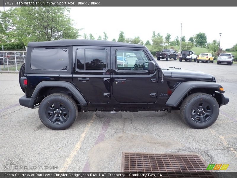 Black / Black 2022 Jeep Wrangler Unlimited Sport 4x4