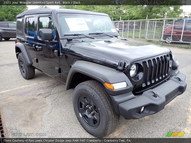 Front 3/4 View of 2022 Wrangler Unlimited Sport 4x4