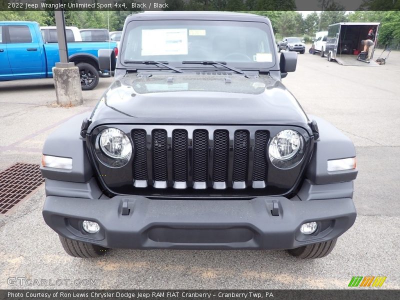 Black / Black 2022 Jeep Wrangler Unlimited Sport 4x4