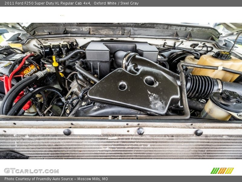 Oxford White / Steel Gray 2011 Ford F250 Super Duty XL Regular Cab 4x4