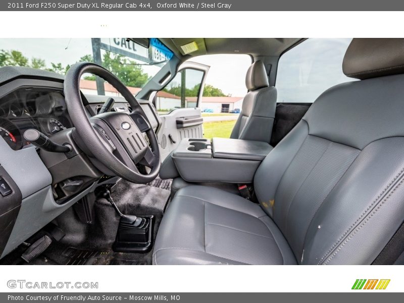 Oxford White / Steel Gray 2011 Ford F250 Super Duty XL Regular Cab 4x4