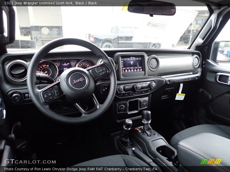Black / Black 2022 Jeep Wrangler Unlimited Sport 4x4