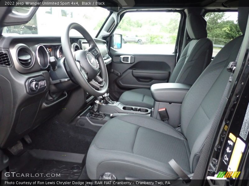 Black / Black 2022 Jeep Wrangler Unlimited Sport 4x4