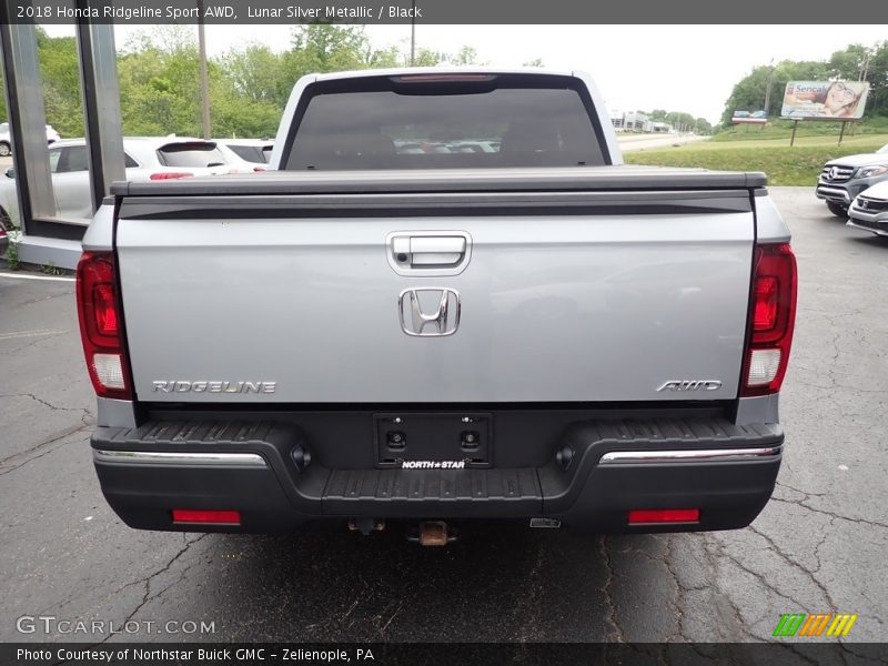 Lunar Silver Metallic / Black 2018 Honda Ridgeline Sport AWD