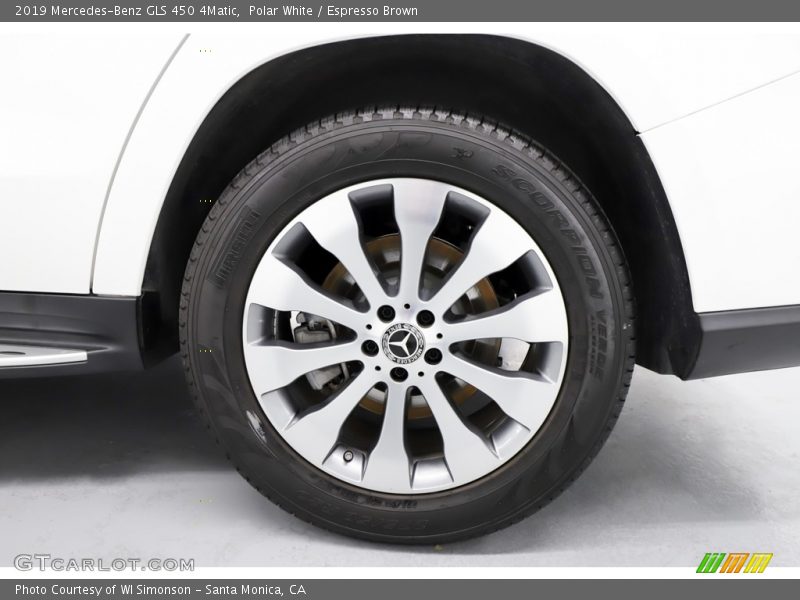 Polar White / Espresso Brown 2019 Mercedes-Benz GLS 450 4Matic