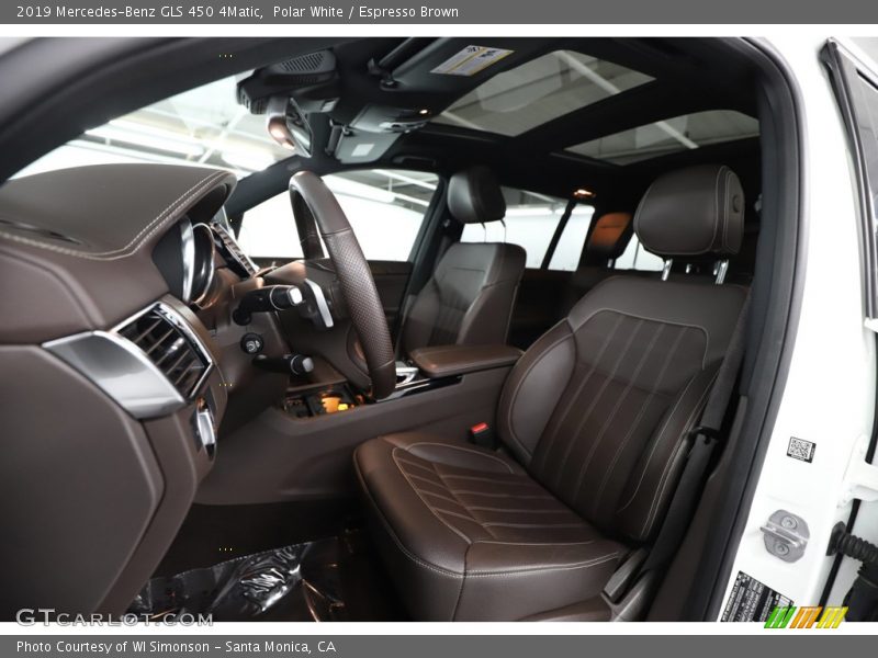 Polar White / Espresso Brown 2019 Mercedes-Benz GLS 450 4Matic