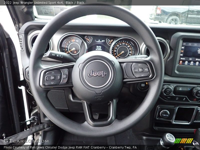 Black / Black 2022 Jeep Wrangler Unlimited Sport 4x4